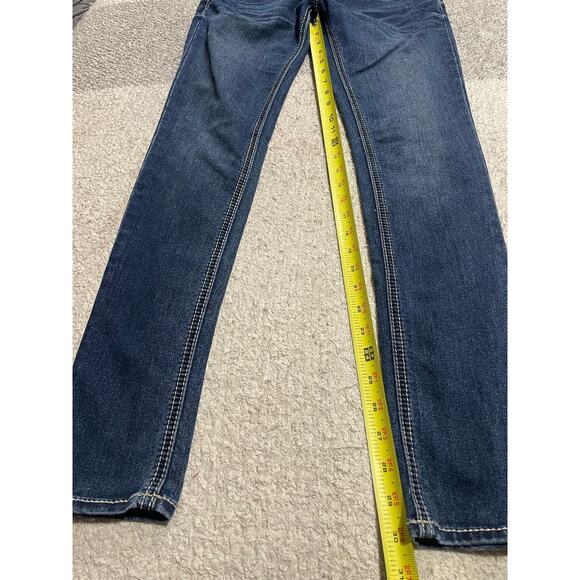 Miss Me Skinny Jeans Womens 26 JP5567G4 Embroidered Pockets Denim Low RIse Y2K - Picture 3 of 15